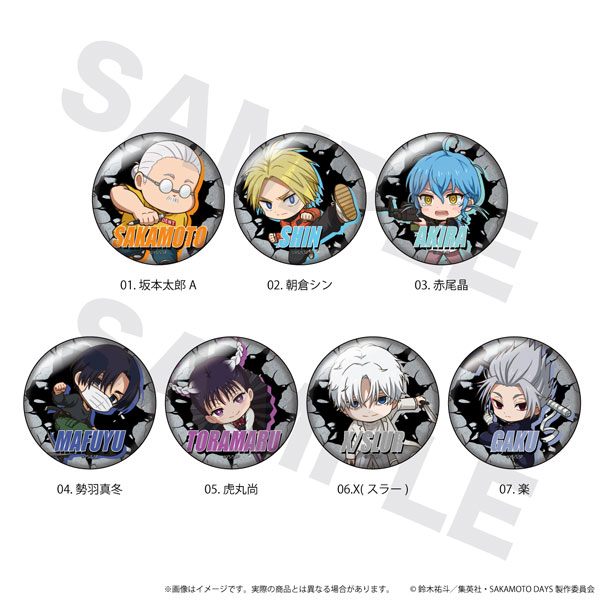 N&E Tin Badge SAKAMOTO DAYS 01 BOX1 Trading KokoBato ver 7Pack BOX
