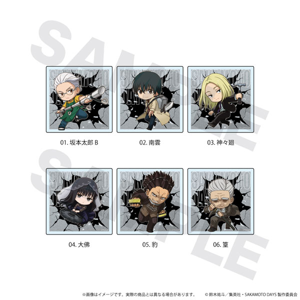 N&E Acrylic Magnet SAKAMOTO DAYS 02 BOX2 Trading KokoBato ver 6Pack BOX รูปภาพ 1