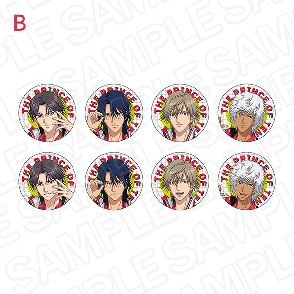 Contents Seed The New Prince of Tennis Tin Badge (Random) Face Collection B 8Item Set 圖片 1