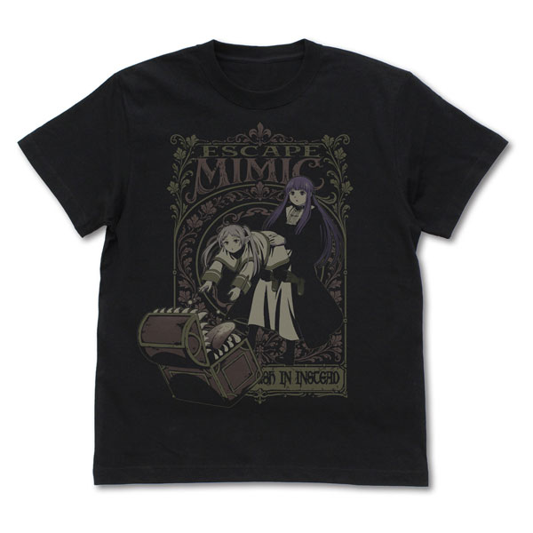 COSPA Frieren: Beyond Journey's End Frieren & Fern "Mimic Escape" T-shirt /BLACK-L รูปภาพ 1