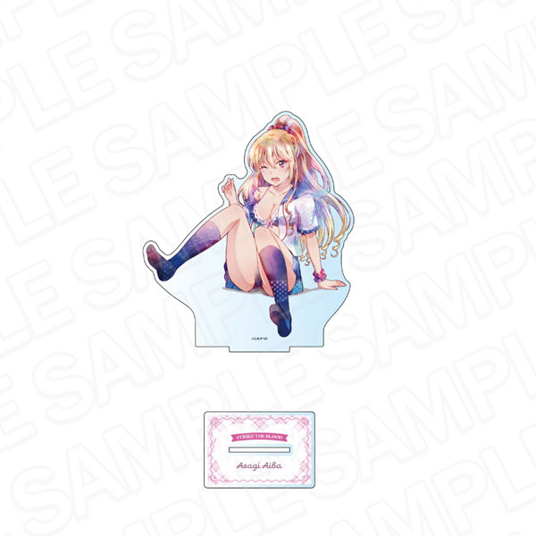 Contents Seed Strike the Blood Final Deka Acrylic Stand PALE TONE series Asagi Aiba Falling on your Backside ver.