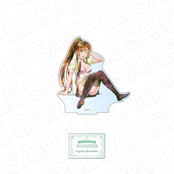 Contents Seed Strike the Blood Final Deka Acrylic Stand PALE TONE series Sayaka Kirasaka Falling on your Backside ver.
