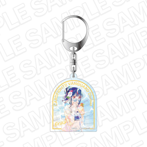 Contents Seed Cardfight!! Vanguard Divinez Deluxe Finals Ark Acrylic Keychain PALE TONE Erika Myojo Vacation 圖片 1