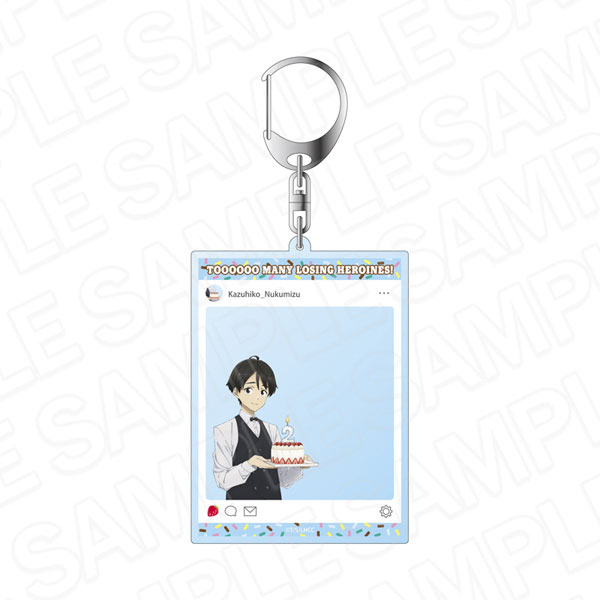 Contents Seed TV Anime "Makeine: Too Many Losing Heroines!" SNS Style Acrylic Keychain Kazuhiko Nukumizu 2nd Anniversary Sweets ver. 圖片 1