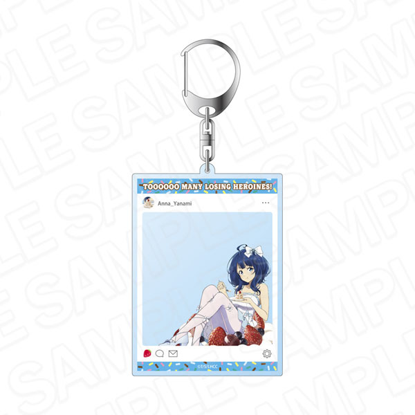 Contents Seed TV Anime "Makeine: Too Many Losing Heroines!" SNS Style Acrylic Keychain Anna Yanami 2nd Anniversary Sweets ver. Bild 1