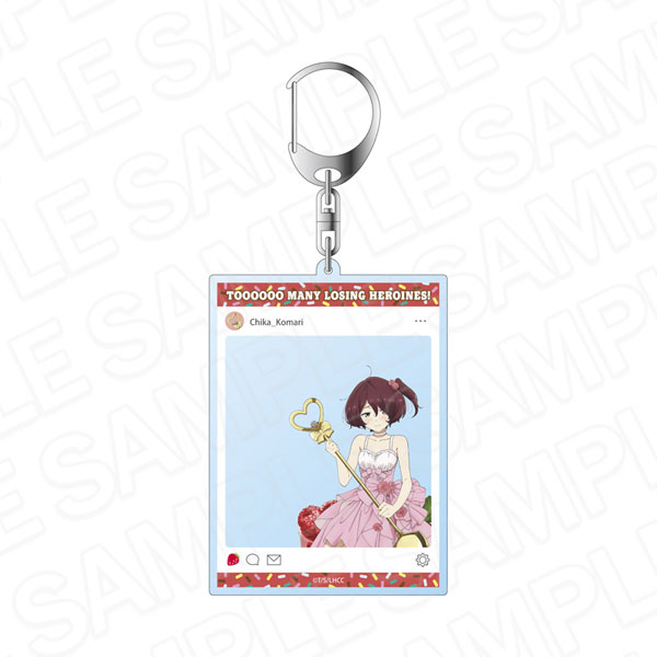 Contents Seed TV Anime "Makeine: Too Many Losing Heroines!" SNS Style Acrylic Keychain Chika Komari 2nd Anniversary Sweets ver.