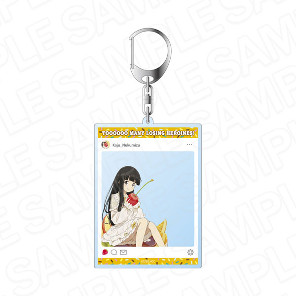 Contents Seed TV Anime "Makeine: Too Many Losing Heroines!" SNS Style Acrylic Keychain Kaju Nukumizu 2nd Anniversary Sweets ver. 圖片 1