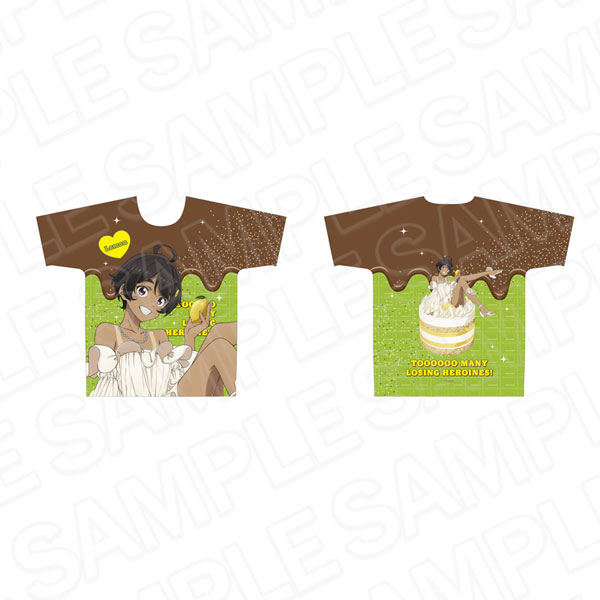 Contents Seed TV Anime "Makeine: Too Many Losing Heroines!" Full Graphic T-shirt Lemon Yakishio 2nd Anniversary Sweets ver. รูปภาพ 1