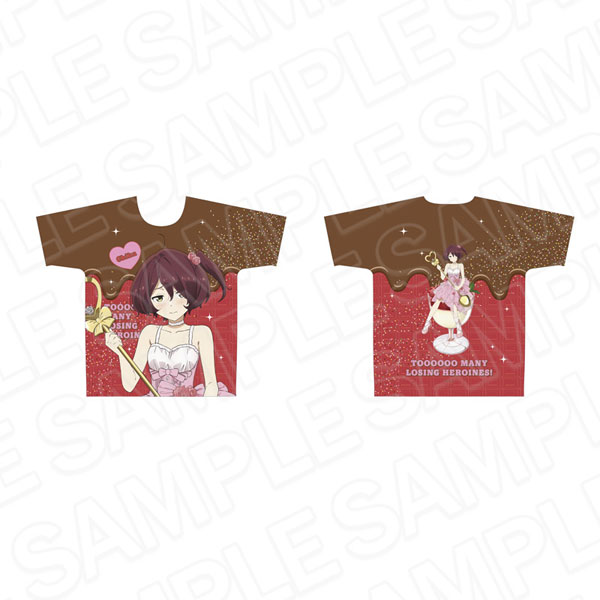 Contents Seed TV Anime "Makeine: Too Many Losing Heroines!" Full Graphic T-shirt Chika Komari 2nd Anniversary Sweets ver.