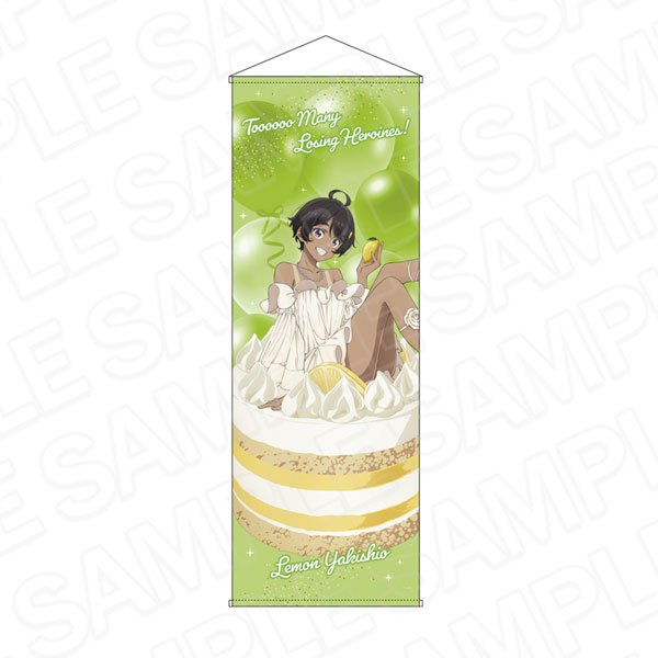 Contents Seed TV Anime "Makeine: Too Many Losing Heroines!" Jumbo Wall Scroll Lemon Yakishio 2nd Anniversary Sweets ver. hình ảnh 1