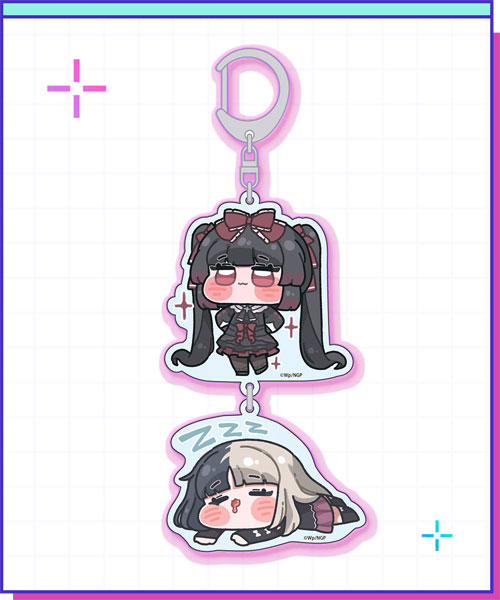 WHY SO SERIOUS? NEEDY STREAMER OVERLOAD MiniMini BuraBura Acrylic Keychain (Michica & Kache)