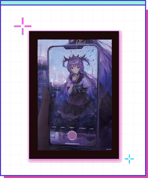 WHY SO SERIOUS? NEEDY STREAMER OVERLOAD Shion New Illustration Lollipop Pub Mirror Bild 1