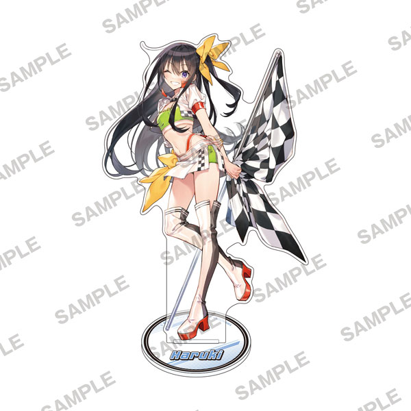 KADOKAWA Tenkousaki no Seiso-Karen na Bishoujo ga Mukashi Danshi da to Omotte Issho ni Asonda Osananajimi Datta Ken Acrylic Stand - Haruki Nikaidou - Race Queen Ver.