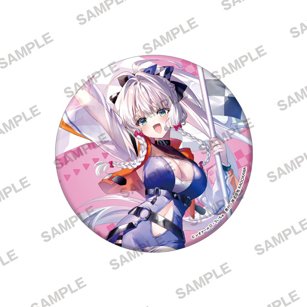 KADOKAWA Mob Shisai dakedo, Kono Sekai ga Otome Game dato Kizuita node Heroine wo Ikusei Shimasu Big Holographic Tin Badge - Reina - Race Queen Ver. รูปภาพ 1