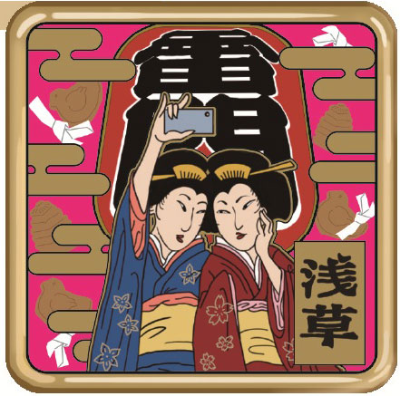Tenyo TKBP-03 Ukiyoe Journey vol.1 Asakusa / Gold Magnet Square