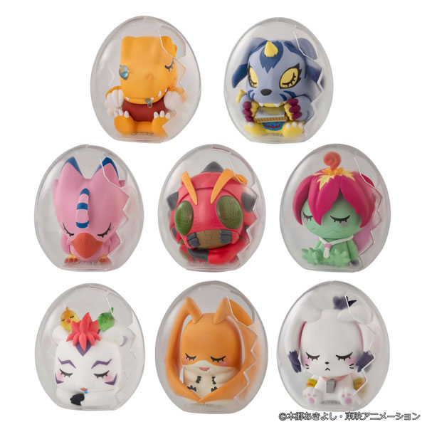 MegaHouse MEGA EGG FIGURE Digimon Adventure Good Night DigiColle! 8Pack BOX imagen 1
