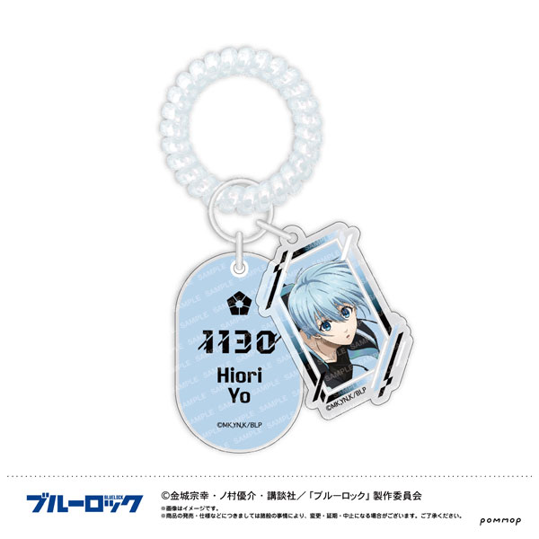 Showa Note Bluelock Locker Key Style Keychain -Night Soccer- (H You Hiori)