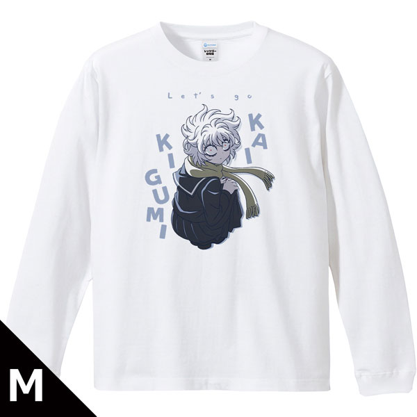 Azu Maker Let's Go Kaikigumi Ribbed Long Sleeve T-shirt Mechako M Size