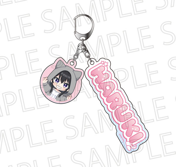 SR-GYM TV Anime "Tenkousaki no Seiso Karenna Bishoujo ga, Mukashi Danshi to Omotte Issho ni Asonda Osananajimi datta ken" 2-Part Acrylic Keychain Haruki Nikaidou imagen 1