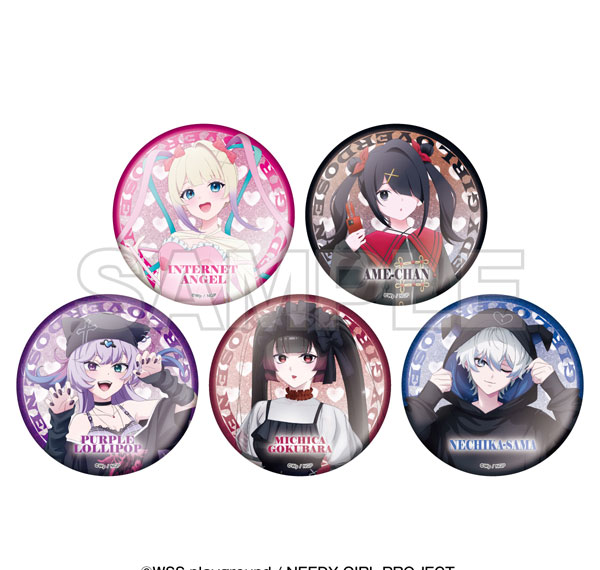 EDITH inc. Anime "NEEDY STREAMER OVERLOAD" x Tokyu Kabukicho Tower Trading Glitter Tin Badge 5Pack BOX รูปภาพ 1