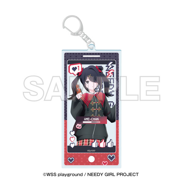 EDITH inc. Anime "NEEDY STREAMER OVERLOAD" x Tokyu Kabukicho Tower Acrylic Keychain Ame-chan gambar 1