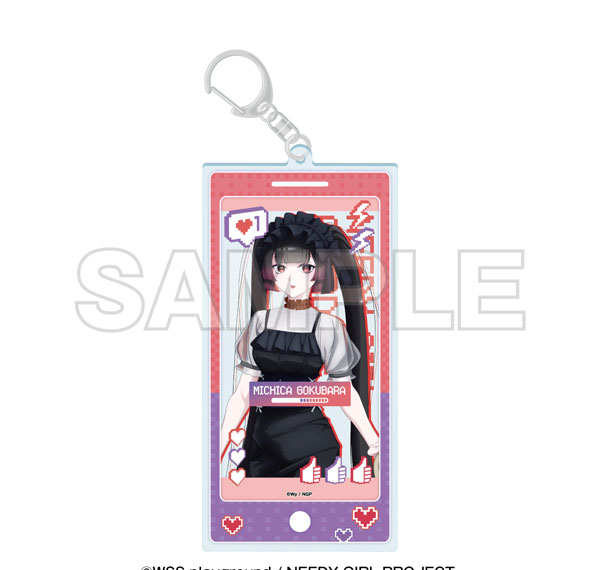 EDITH inc. Anime "NEEDY STREAMER OVERLOAD" x Tokyu Kabukicho Tower Acrylic Keychain Michica Gokubara รูปภาพ 1