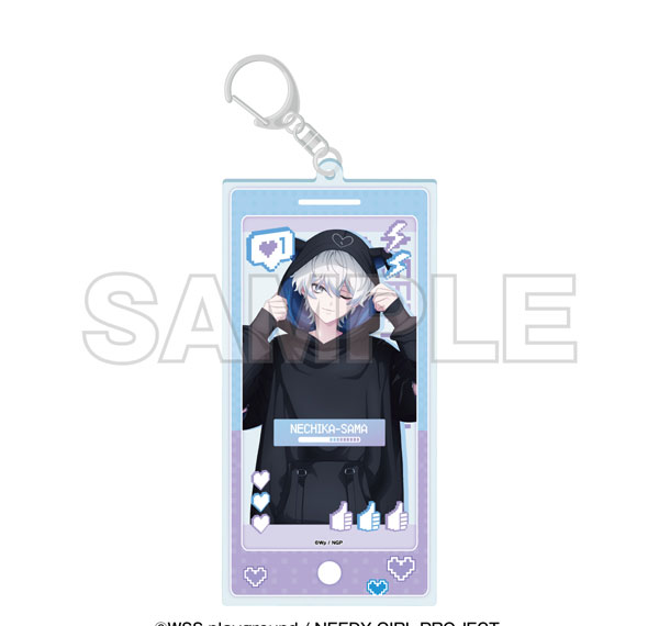 EDITH inc. Anime "NEEDY STREAMER OVERLOAD" x Tokyu Kabukicho Tower Acrylic Keychain Nechika-sama รูปภาพ 1