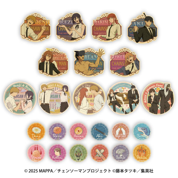 Ensky Movie "Chainsaw Man: Reze Arc" Travel Sticker Collection 12Pack BOX image 1