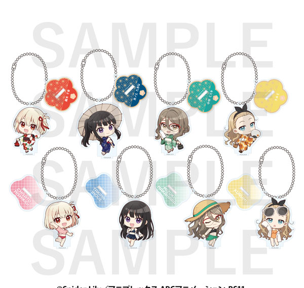 EDITH inc. Lycoris Recoil x Toshimaen Niwa no Yu Trading Acrylic Keychain 8Pack BOX Bild 1