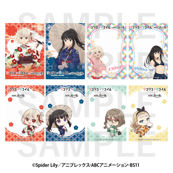 EDITH inc. Lycoris Recoil x Toshimaen Niwa no Yu Trading Clear Card A 8Pack BOX