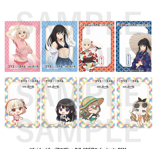 EDITH inc. Lycoris Recoil x Toshimaen Niwa no Yu Trading Clear Card B 8Pack BOX Bild 1