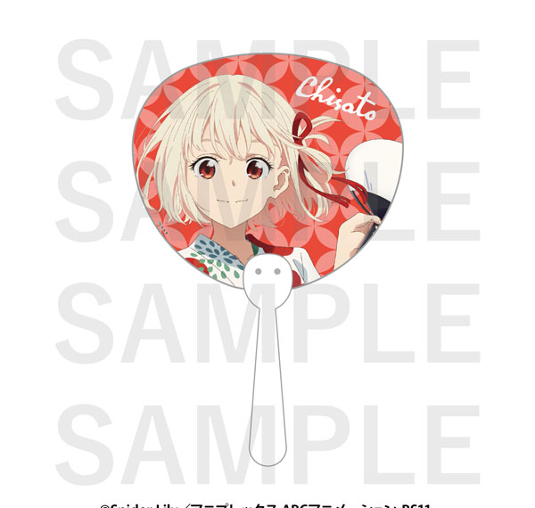 EDITH inc. Lycoris Recoil x Toshimaen Niwa no Yu Clear Handheld Fan Chisato Nishikigi (Yukata) รูปภาพ 1