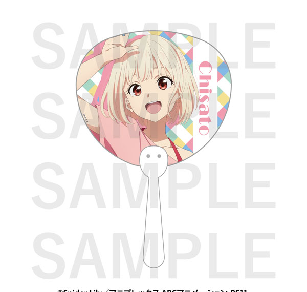 EDITH inc. Lycoris Recoil x Toshimaen Niwa no Yu Clear Handheld Fan Chisato Nishikigi (Swimsuit) Bild 1