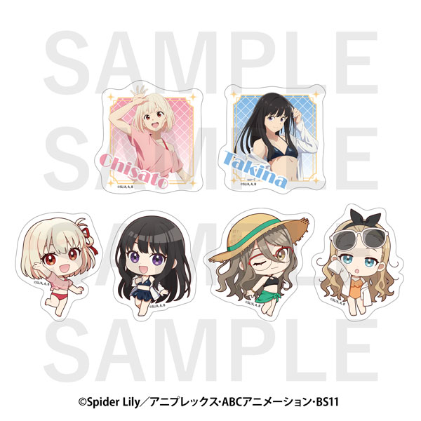 EDITH inc. Lycoris Recoil x Toshimaen Niwa no Yu Sticker Set B