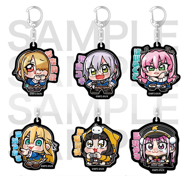 EDITH inc. Heaven Burns Red Art by Bkub Okawa Trading Black Acrylic Keychain 6Pack BOX รูปภาพ 1