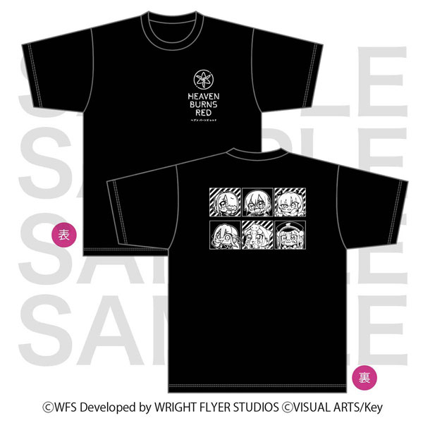 EDITH inc. Heaven Burns Red Art by Bkub Okawa Silhouette T-shirt L Size