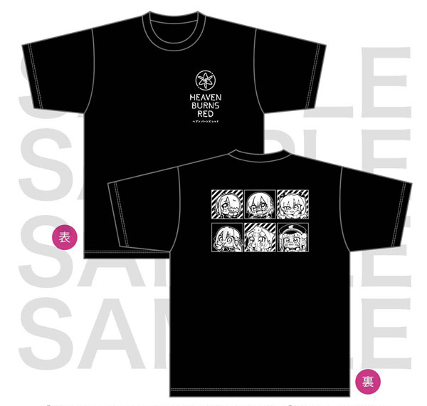 EDITH inc. Heaven Burns Red Art by Bkub Okawa Silhouette T-shirt XL Size รูปภาพ 1