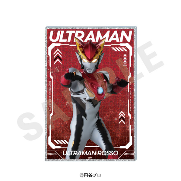 coly "Ultraman Series" Glitter Acrylic Illustration Card (Ultraman Rosso)