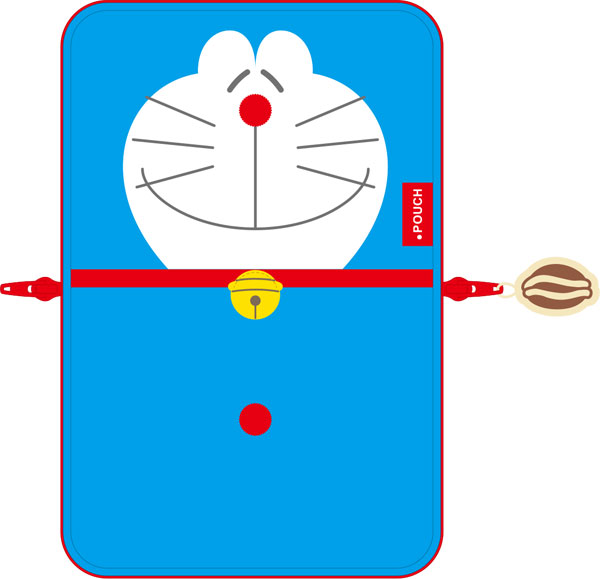 Eyeup Dot Pouch Doraemon Short Face Dorayaki Nohohon BG