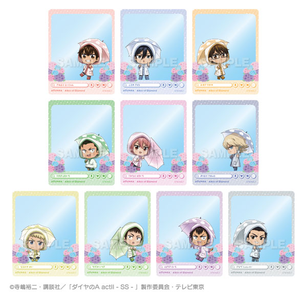 Stella Notes TV Anime "Ace of Diamond act II -Second Season-" Trading SNS Style Card Rainy Day ver. 10Pack BOX รูปภาพ 1