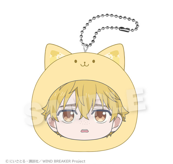 Stella Notes WIND BREAKER Marumates Cushion Keychain Pastel ver. Akihiko Nirei รูปภาพ 1