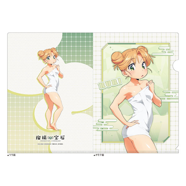 Curtain Damashii Ruri no Houseki New Illustration Clear File (Ruri Tanigawa / Hot Spring) 图片 1