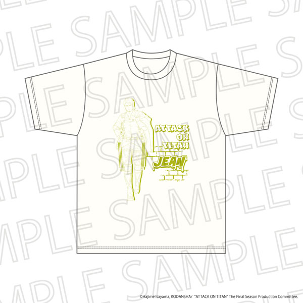 SR-GYM TV Anime "Attack on Titan" The Final Season BIG Silhouette T-shirt Jean Kirstein M Size