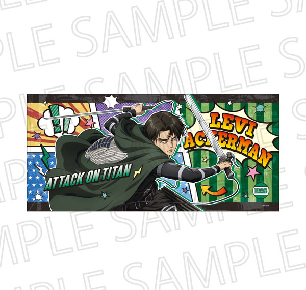 SR-GYM TV Anime "Attack on Titan" The Final Season BIG Towel Levi Ackerman Bild 1