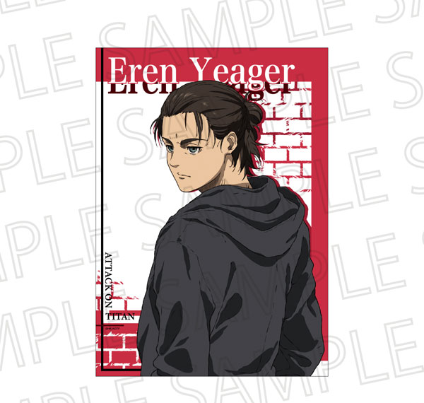 SR-GYM TV Anime "Attack on Titan" The Final Season BIG Clear Poster Eren Yeager รูปภาพ 1