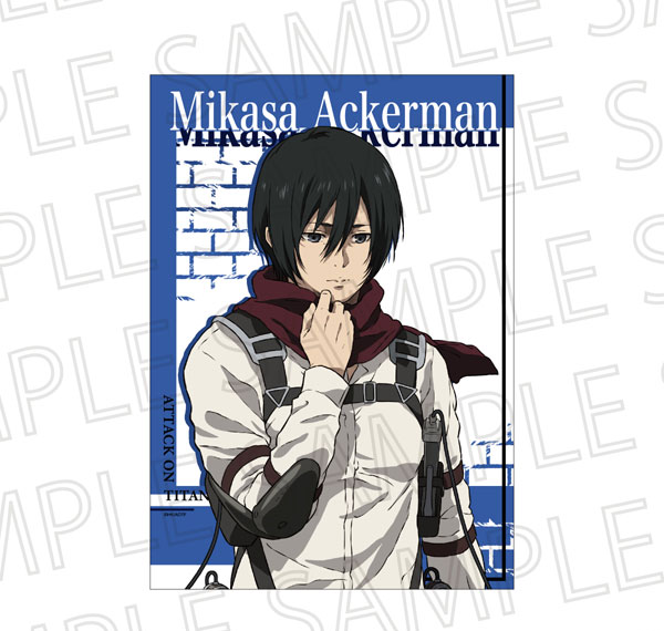 SR-GYM TV Anime "Attack on Titan" The Final Season BIG Clear Poster Mikasa Ackerman Bild 1