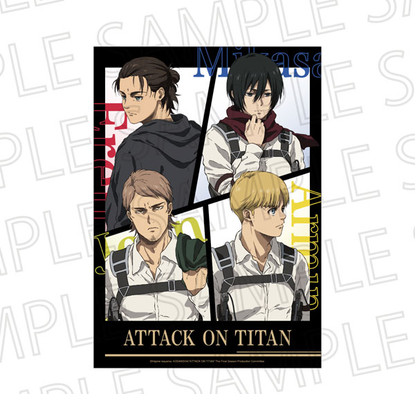 SR-GYM TV Anime "Attack on Titan" The Final Season BIG Clear Poster Group A Bild 1