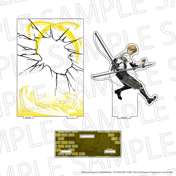 SR-GYM TV Anime "Attack on Titan" The Final Season Battle Scene Acrylic Diorama Stand Armin Arlert รูปภาพ 1