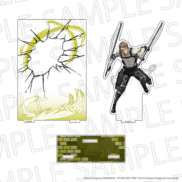 SR-GYM TV Anime "Attack on Titan" The Final Season Battle Scene Acrylic Diorama Stand Jean Kirstein