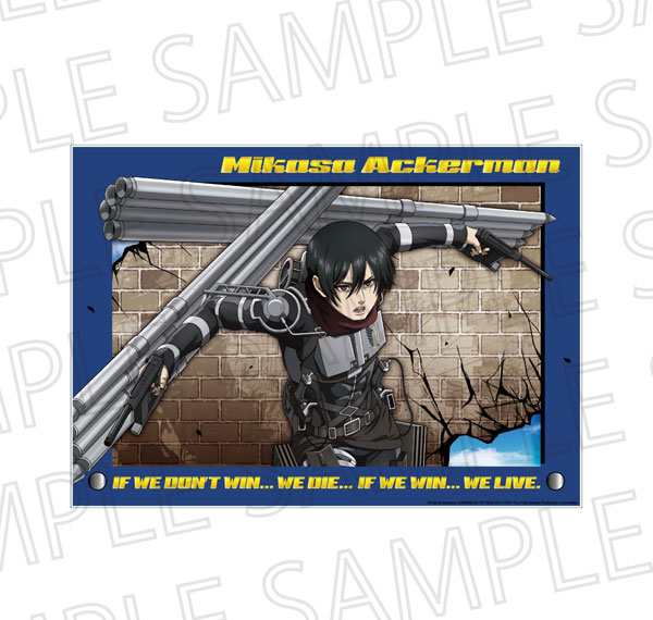 SR-GYM TV Anime "Attack on Titan" The Final Season Shiny Acrylic Panel B: Mikasa Ackerman รูปภาพ 1